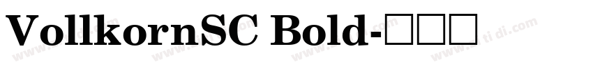 VollkornSC Bold字体转换